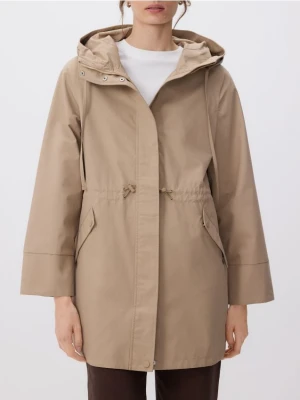 Reserved - Kurtka z kapturem - beżowy