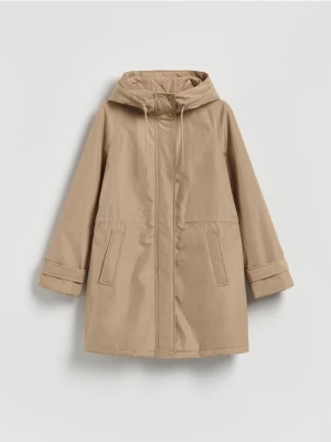 Reserved - Kurtka z kapturem - beżowy