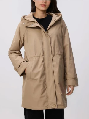 Reserved - Kurtka z kapturem - beżowy