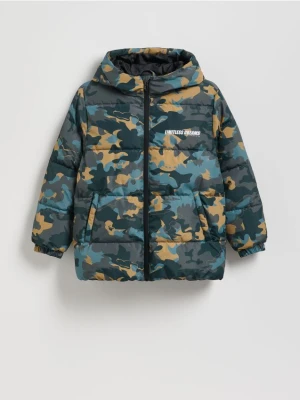 Reserved - Kurtka z kapturem - ciemnozielony