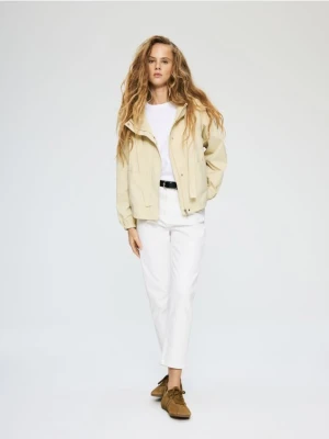 Reserved - Kurtka z kapturem - jasnożółty