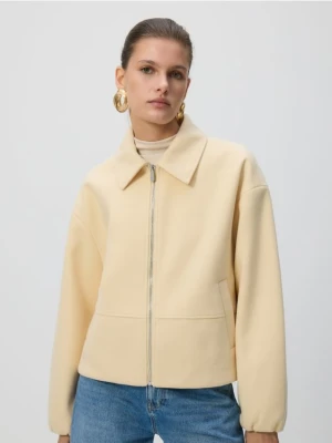 Reserved - Kurtka z kołnierzem - jasnożółty