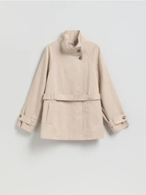 Reserved - Kurtka z lyocellem - beżowy