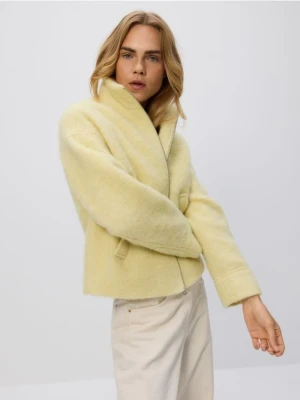 Reserved - Kurtka z wełną - żółty