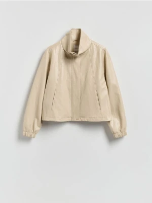 Reserved - Kurtka z wysoką stójką - beżowy