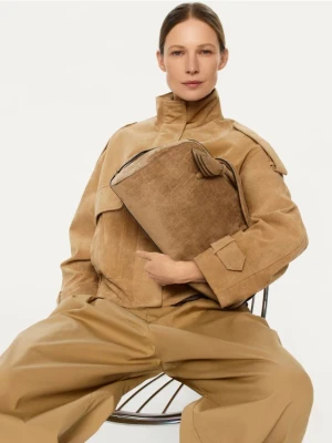 Reserved - Kurtka ze skóry naturalnej - kremowy