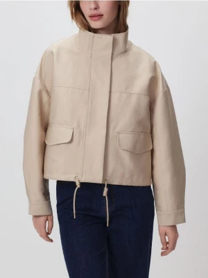 Reserved - Kurtka ze stójką - beżowy