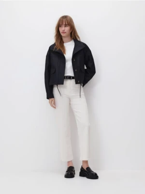 Reserved - Kurtka ze stójką - granatowy