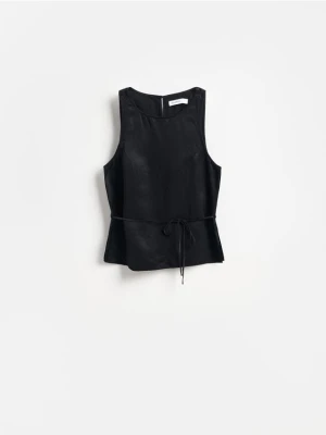 Reserved - LADIES` BLOUSE - czarny