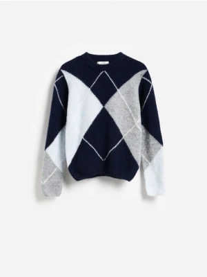 Reserved - Sweter z dodatkiem wełny - wielobarwny