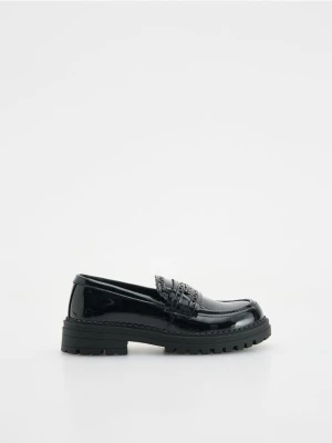 Reserved - Lakierowane loafersy - czarny