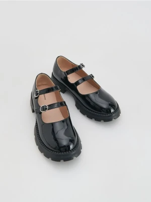 Reserved - Lakierowane loafersy - czarny