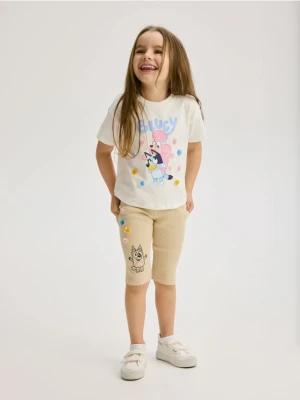 Reserved - Legginsy 3/4 Bluey - beżowy