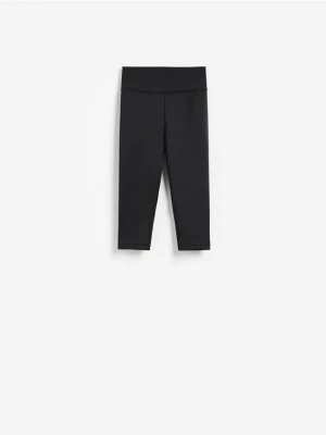 Reserved - Legginsy capri - czarny