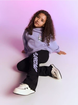 Reserved - Legginsy flare Kuromi - czarny