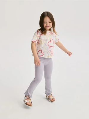 Reserved - Legginsy flare - lawendowy