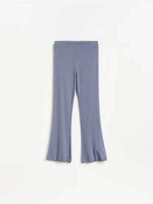 Reserved - Legginsy flare - niebieski