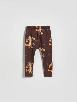 Reserved - Legginsy Kubuś i Przyjaciele - ciemnobrązowy