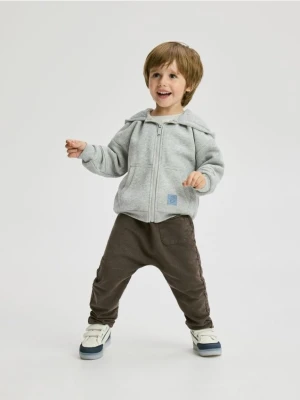 Reserved - Legginsy z efektem sprania - ciemnobrązowy