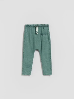 Reserved - Legginsy z efektem sprania - ciemnozielony