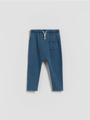 Reserved - Legginsy z efektem sprania - granatowy