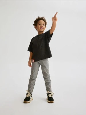 Reserved - Legginsy z efektem sprania - jasnoszary