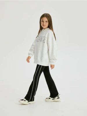 Reserved - Legginsy z lampasami - czarny