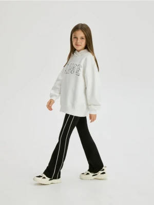 Reserved - Legginsy z lampasami - czarny