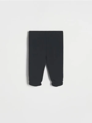 Reserved - Legginsy z marszczeniem - czarny