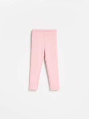 Reserved - Legginsy z ociepleniem - różowy