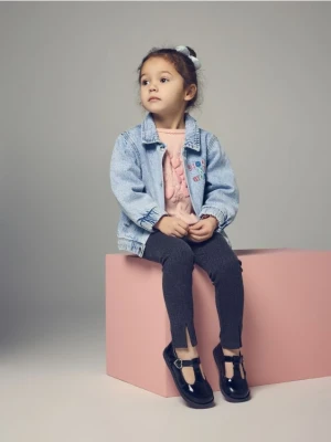 Reserved - Legginsy z rozcięciami - ciemnoszary