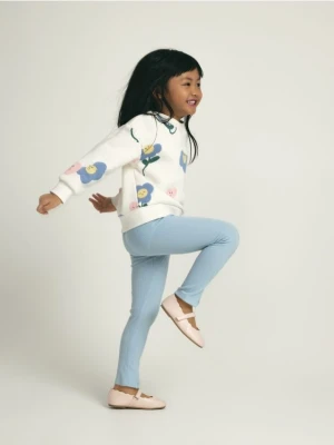 Reserved - Legginsy z rozcięciami - jasnoniebieski