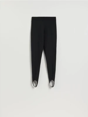 Reserved - Legginsy z zapiętkami - czarny