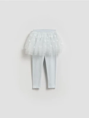 Reserved - Legginsy ze spódnicą - jasnoniebieski