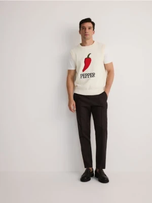 Reserved - Lekka dzianinowa kamizelka - wielobarwny