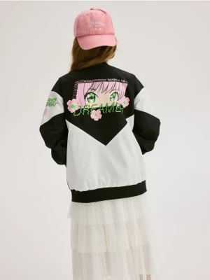 Reserved - Lekka kurtka bomber - czarny