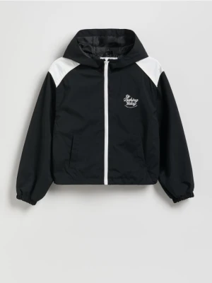 Reserved - Lekka kurtka z kapturem - czarny