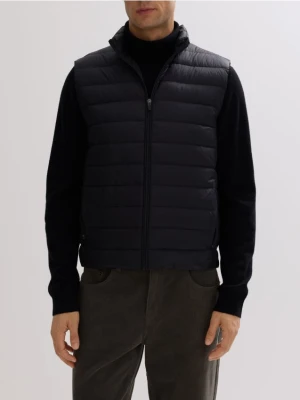 Reserved - Lekka pikowana kamizelka puchowa - czarny