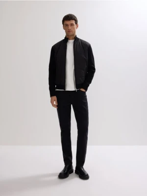 Reserved - Lekka pikowana kurtka puchowa - czarny