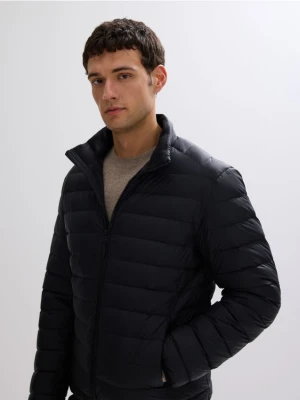 Reserved - Lekka pikowana kurtka puchowa - czarny