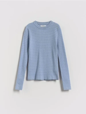 Reserved - Lekki sweter z wiskozą - jasnoniebieski