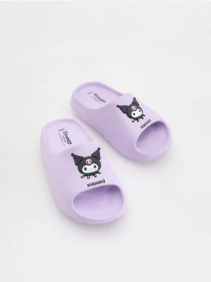 Reserved - Lekkie klapki Kuromi - lawendowy