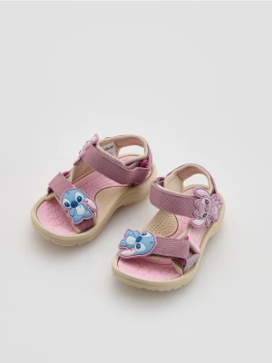 Reserved - Lekkie sandały Lilo i Stitch - pastelowy róż