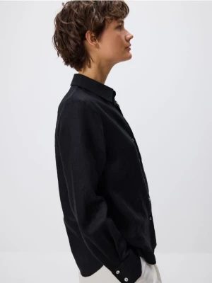 Reserved - Lniana koszula - czarny