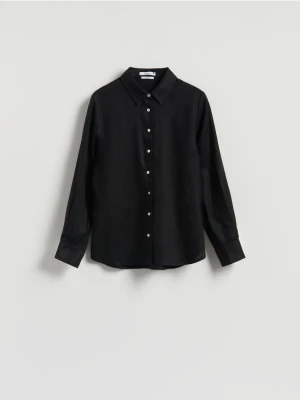 Reserved - Lniana koszula - czarny