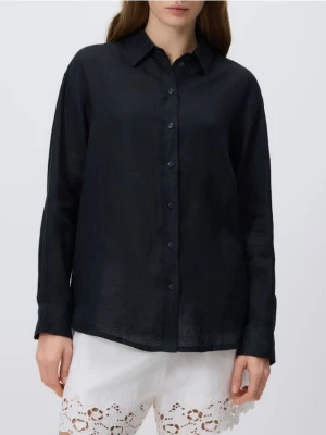 Reserved - Lniana koszula - czarny