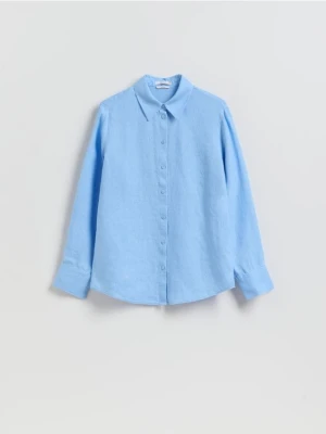 Reserved - Lniana koszula - jasnoniebieski