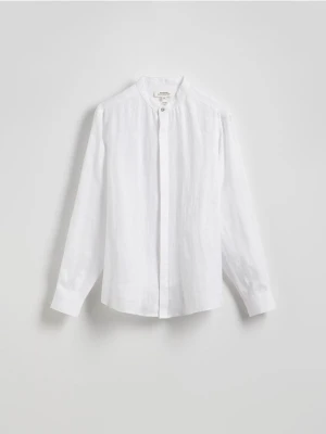 Reserved - Lniana koszula regular fit - biały