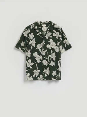 Reserved - Lniana koszula regular fit - wielobarwny