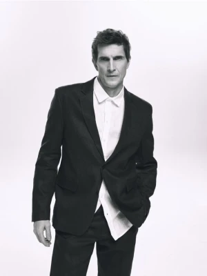 Reserved - Lniana koszula slim fit - biały